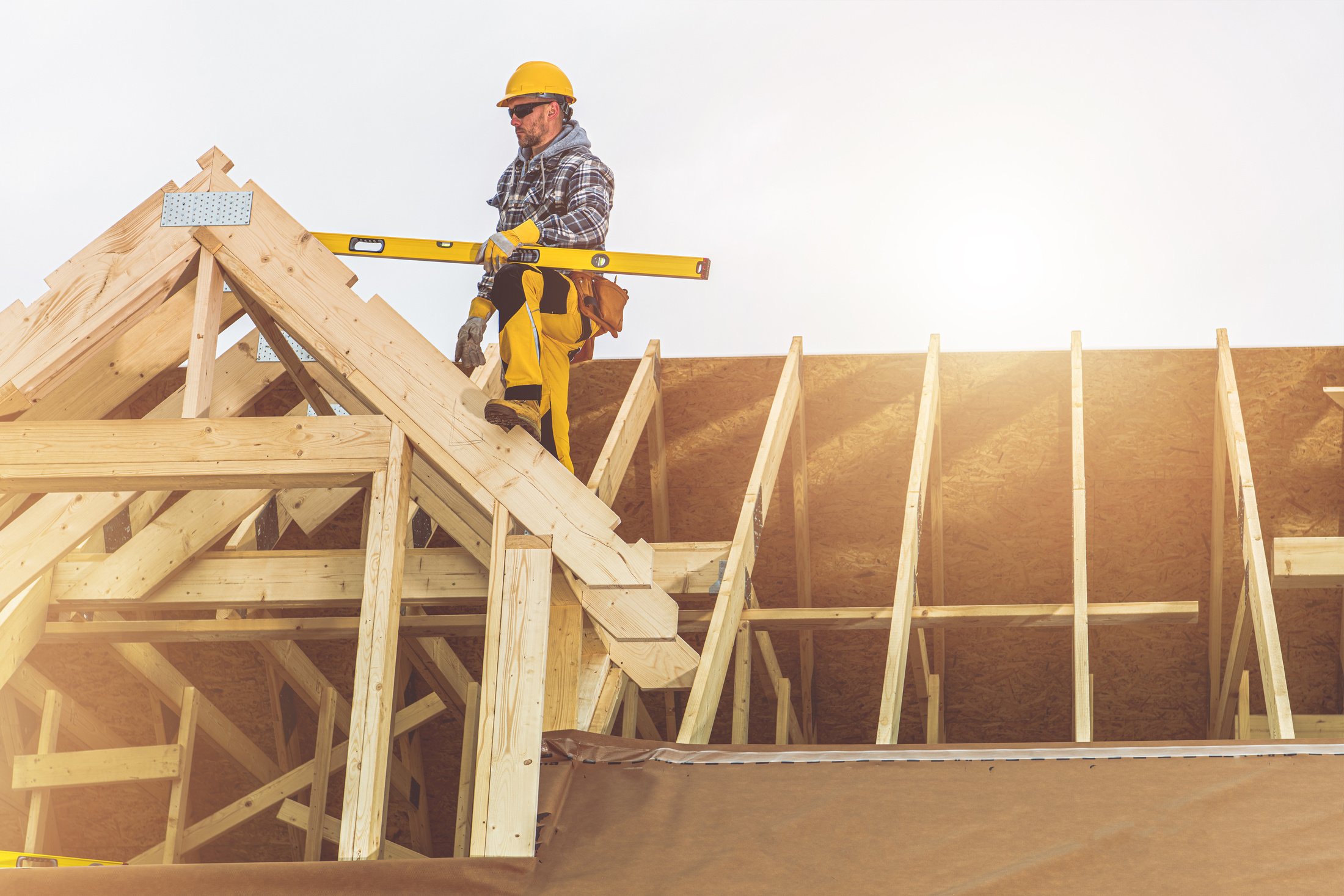 Wooden House Roof Construction